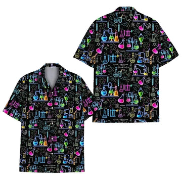 Neon Chemistry Hawaiian Shirt Men Women, Science Hawaiian Shirts For Teacher HE0173
