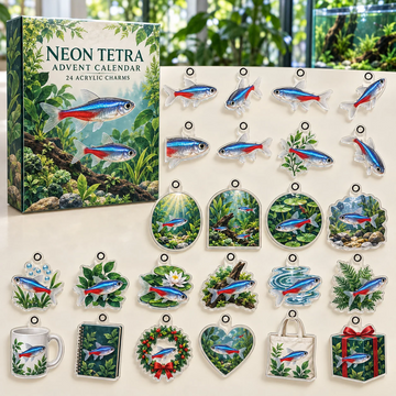 Neon Tetra Advent Calendar 2026 - 24-Day Countdown, Acrylic Charms Every Day Bring New Suprises