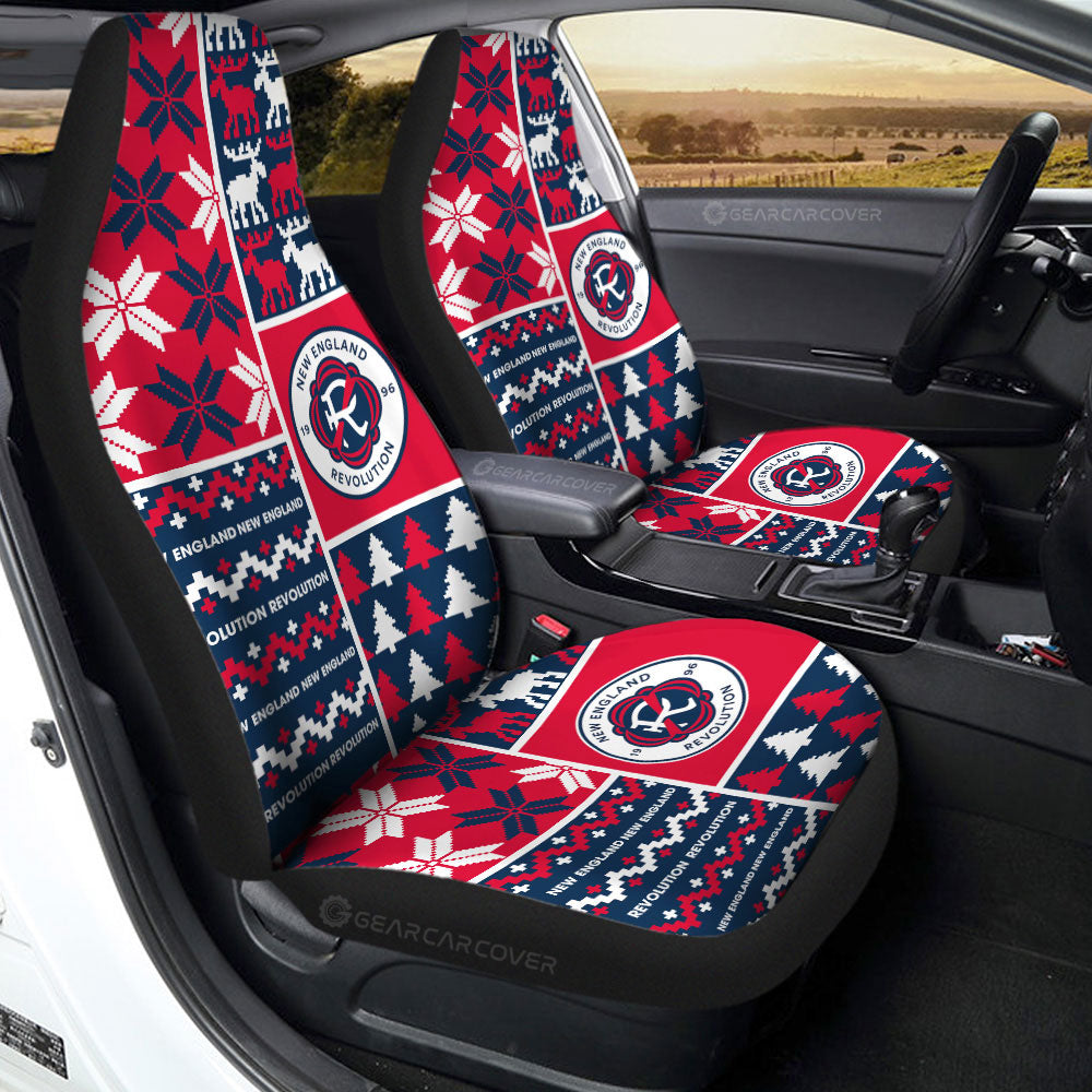 New England Revolution Car Seat Covers Custom Ugly Style Car Accessories