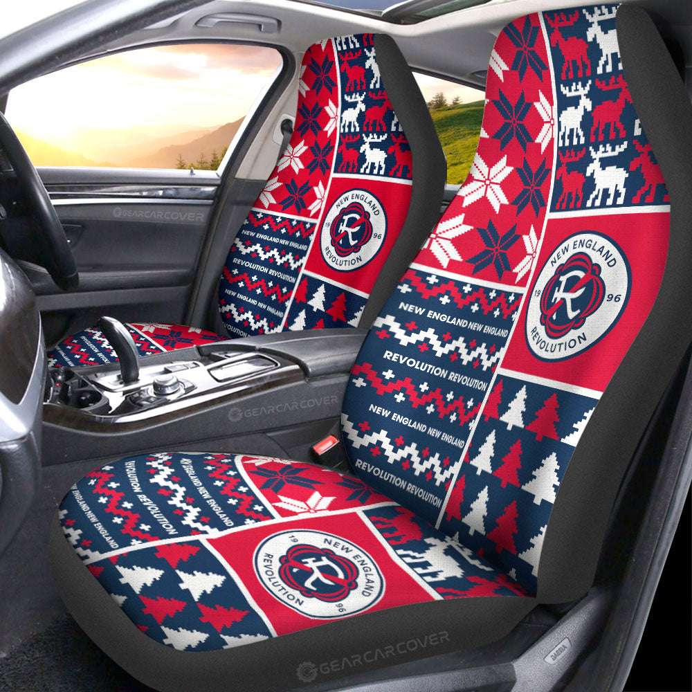 New England Revolution Car Seat Covers Custom Ugly Style Car Accessories