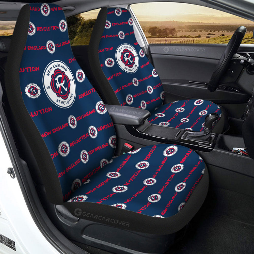 New England Revolution Car Seat Covers Sporty Team Collection