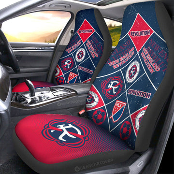 New England Revolution Car Seat Covers Sporty Team Collection
