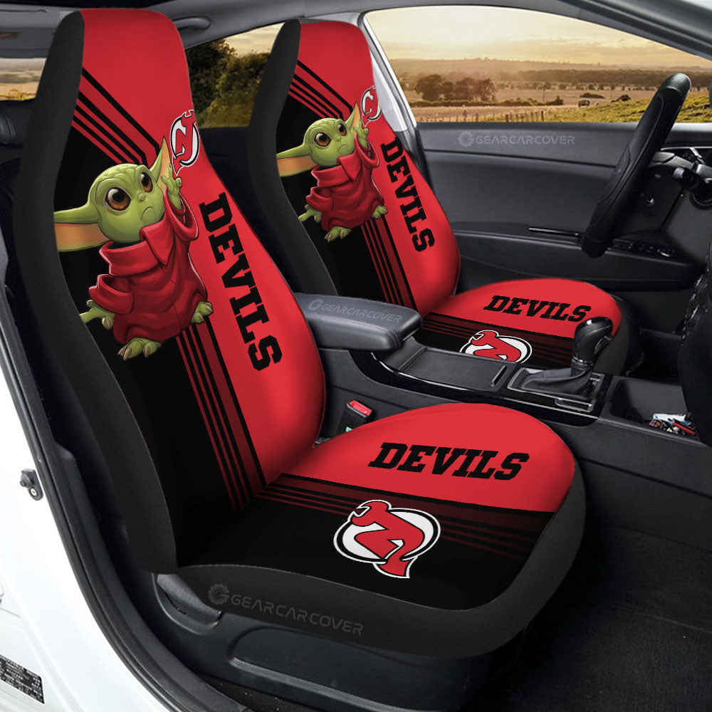New Jersey Devils Car Seat Covers Baby Yoda Car Accessories