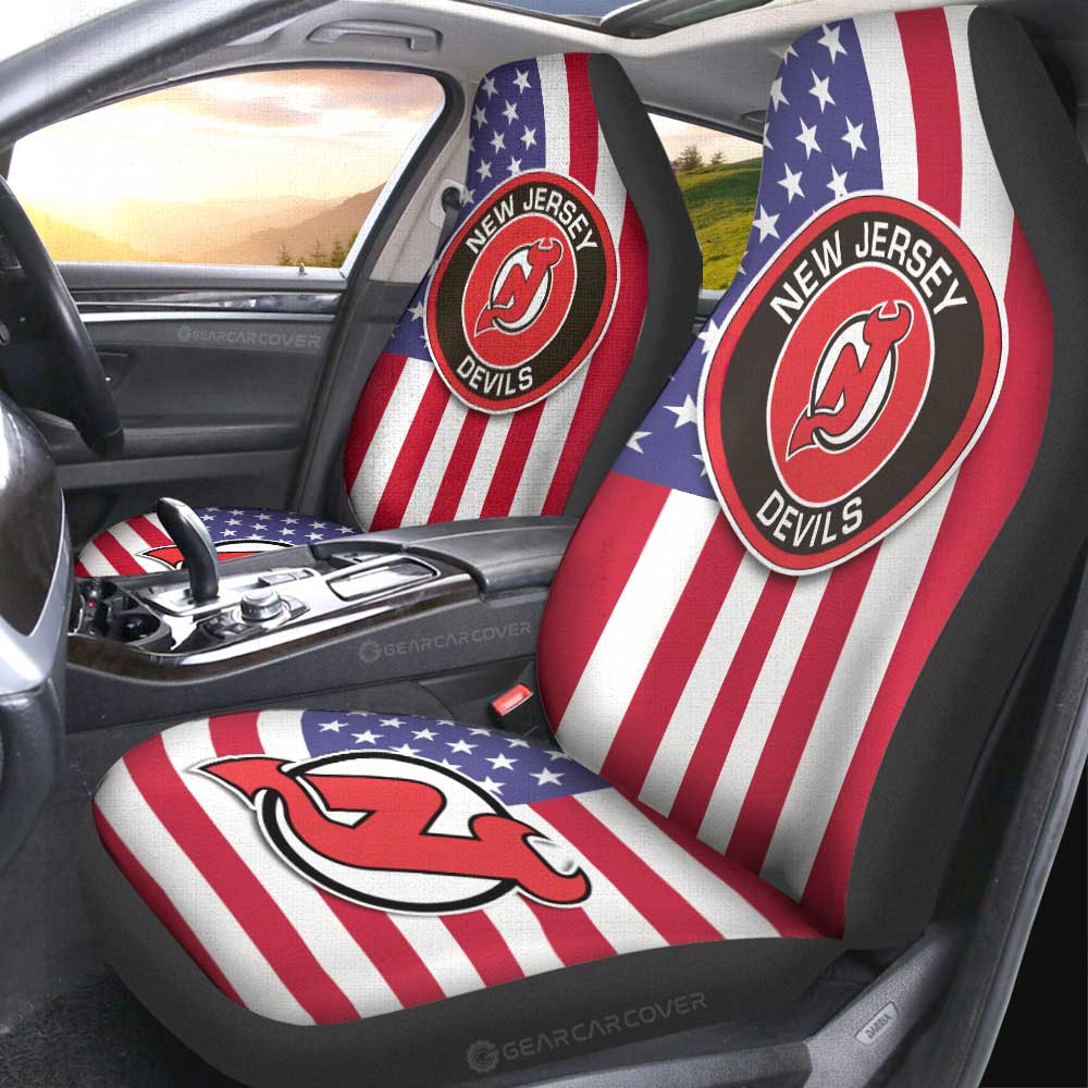 New Jersey Devils Car Seat Covers Custom Car Decor Accessories