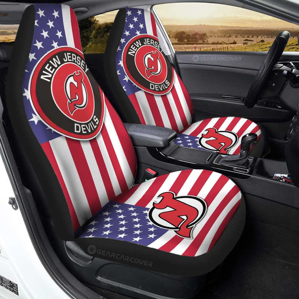 New Jersey Devils Car Seat Covers Custom Car Decor Accessories