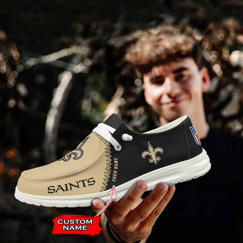 New Orleans Saints Hey Dude Shoes -NFL 32 Teams Personalized - Ingenious Gifts Your Whole Family