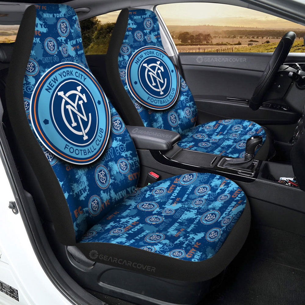 New York City FC Car Seat Covers Custom Car Accessories
