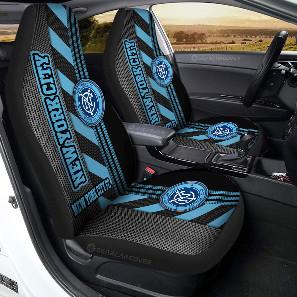 New York City FC Car Seat Covers Custom Car Accessories