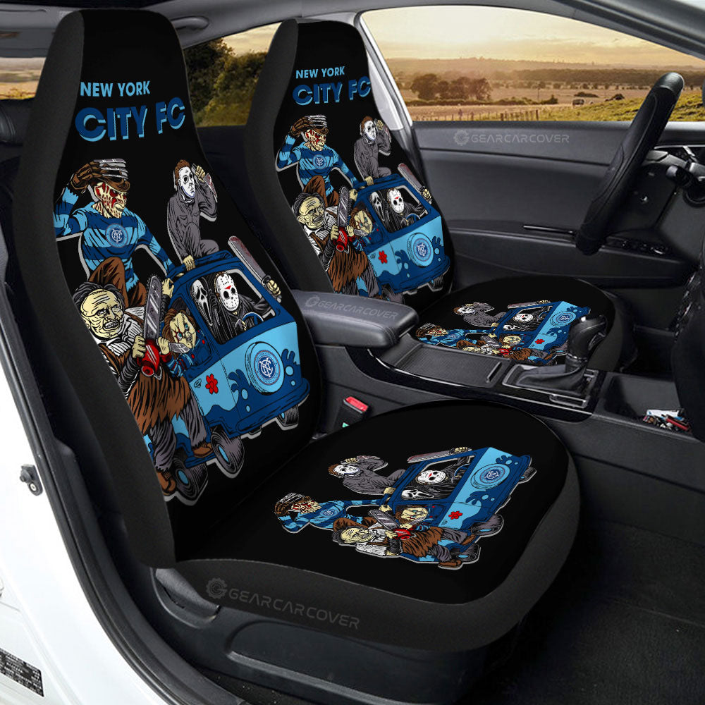 New York City FC Car Seat Covers Custom Car Accessories