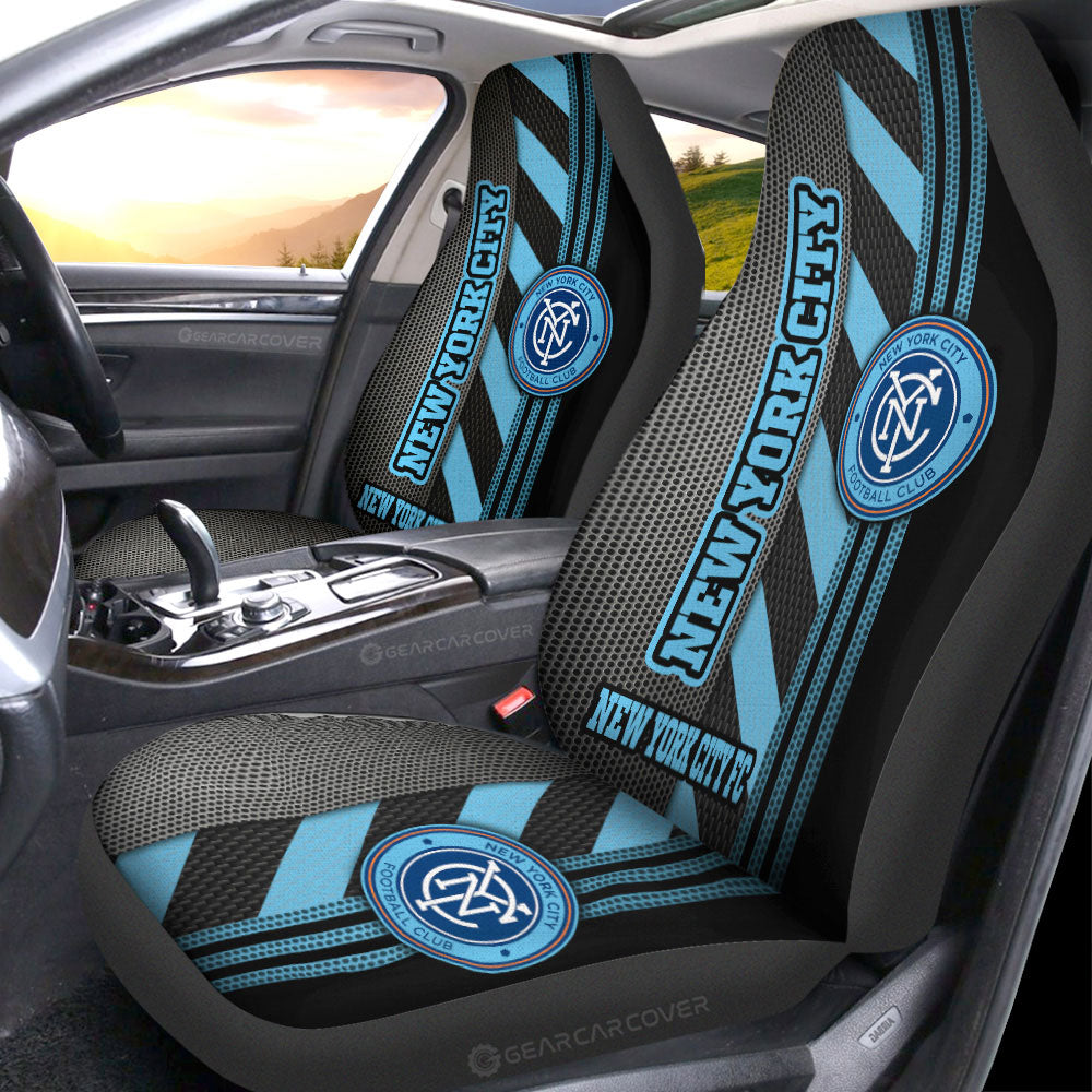 New York City FC Car Seat Covers Custom Car Accessories
