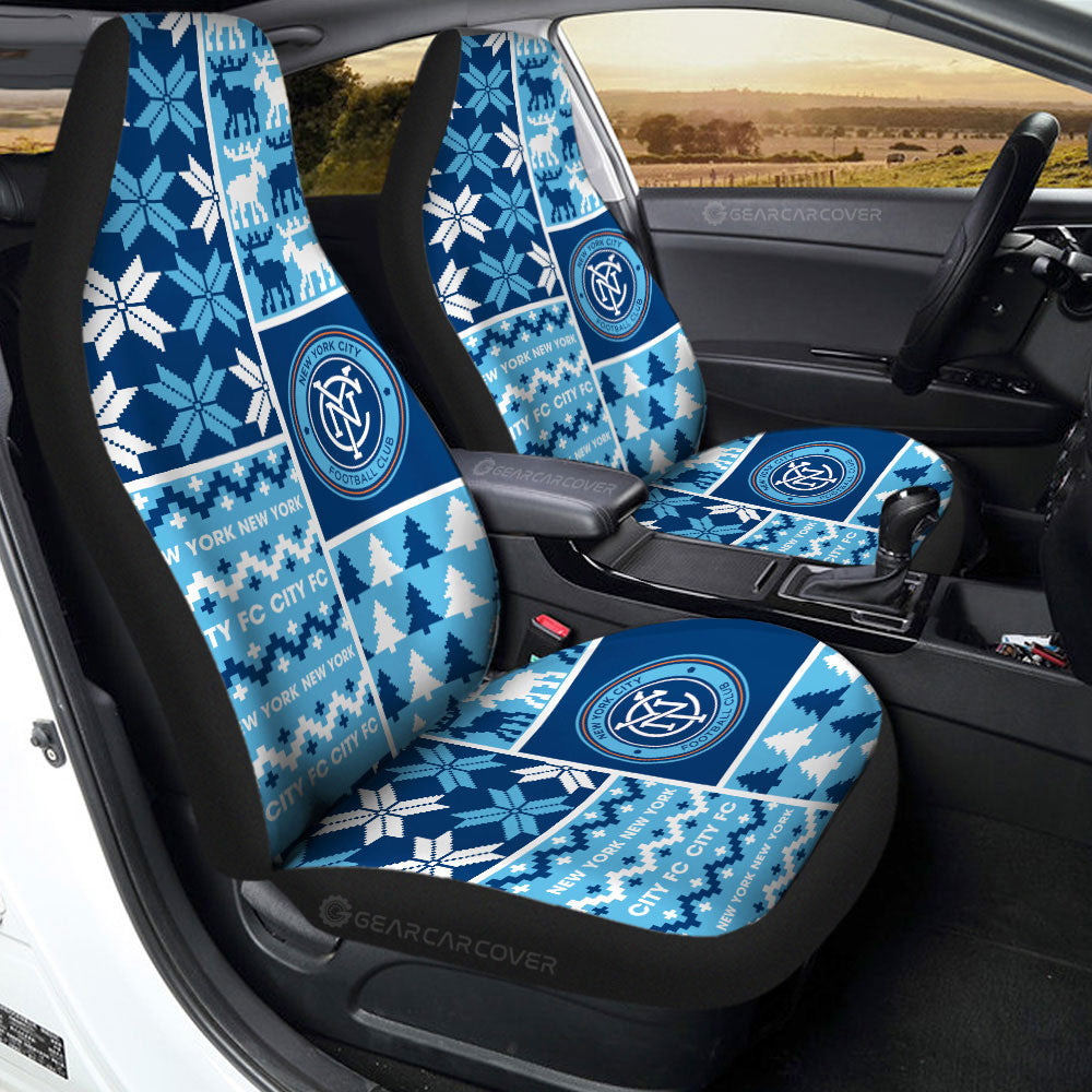 New York City FC Car Seat Covers Custom Ugly Style Car Accessories
