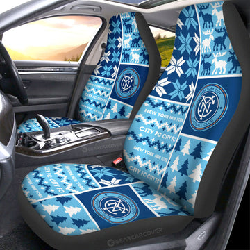 New York City FC Car Seat Covers Custom Ugly Style Car Accessories