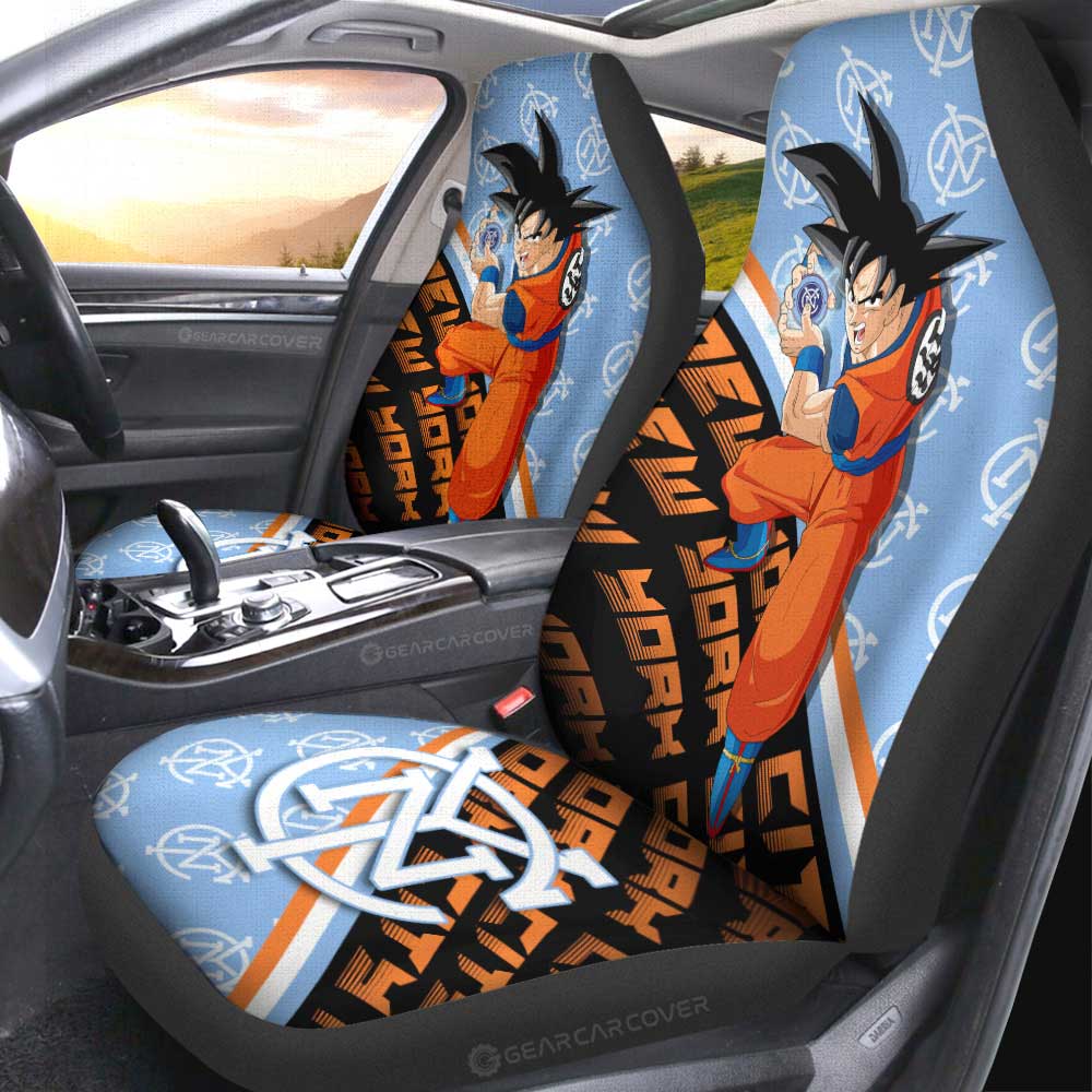 New York City FC Car Seat Covers Goku Car Accessories For Fans