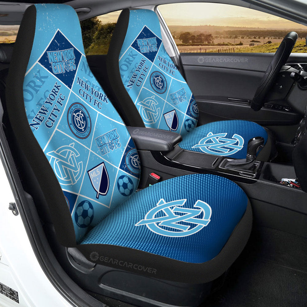 New York City FC Car Seat Covers Sporty Team Collection