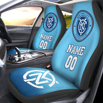 New York City FC Car Seat Covers Sporty Team Collection