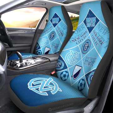 New York City FC Car Seat Covers Sporty Team Collection