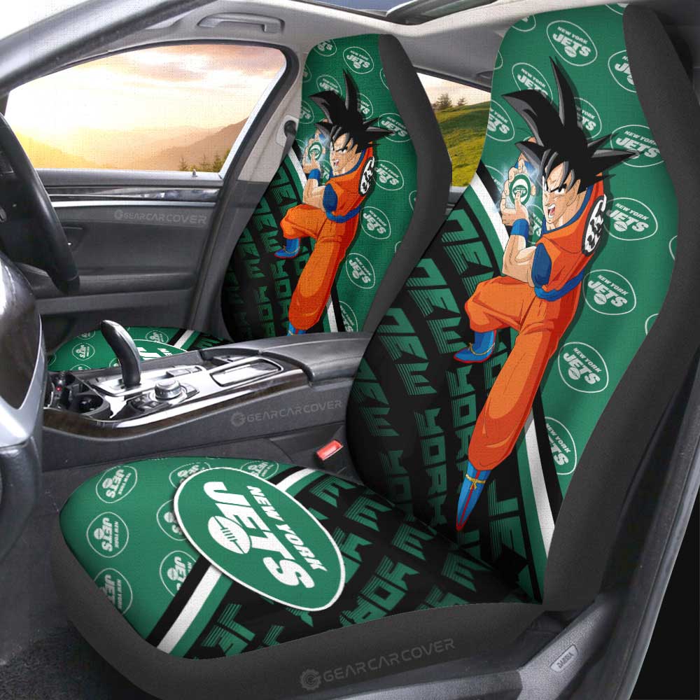 New York Jets Car Seat Covers Goku Car Accessories For Fans