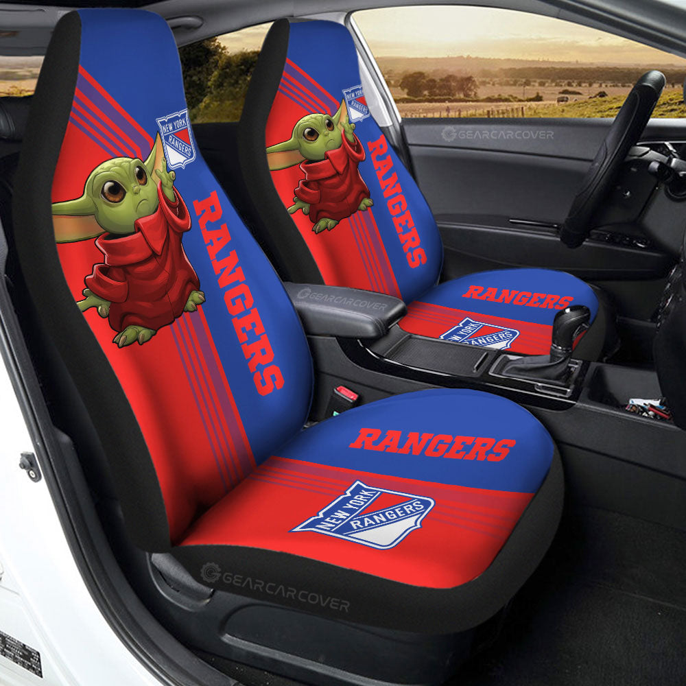 New York Rangers Car Seat Covers Baby Yoda Car Accessories