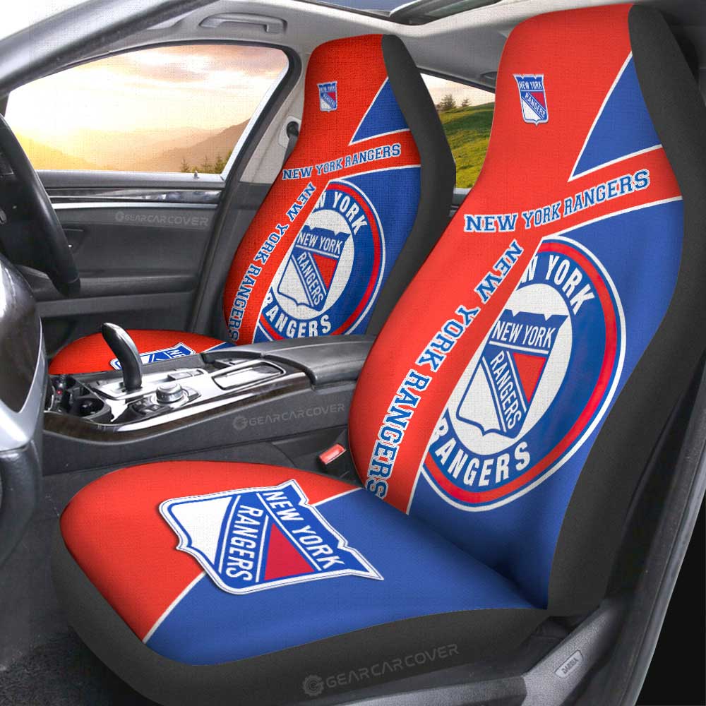 New York Rangers Car Seat Covers Custom Car Accessories For Fans