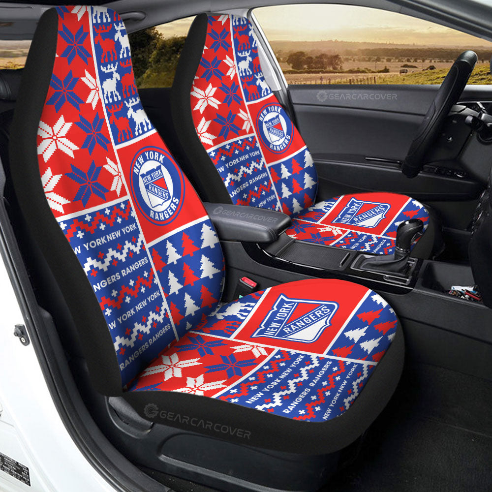 New York Rangers Car Seat Covers Custom Ugly Style Car Accessories
