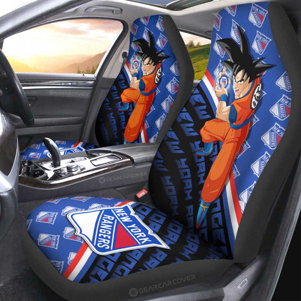 New York Rangers Car Seat Covers Goku Car Decorations For Fans