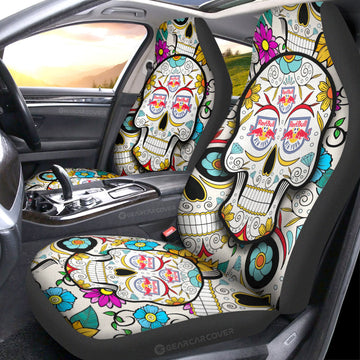 New York Red Bulls Car Seat Covers Custom Sugar Skull Car Accessories