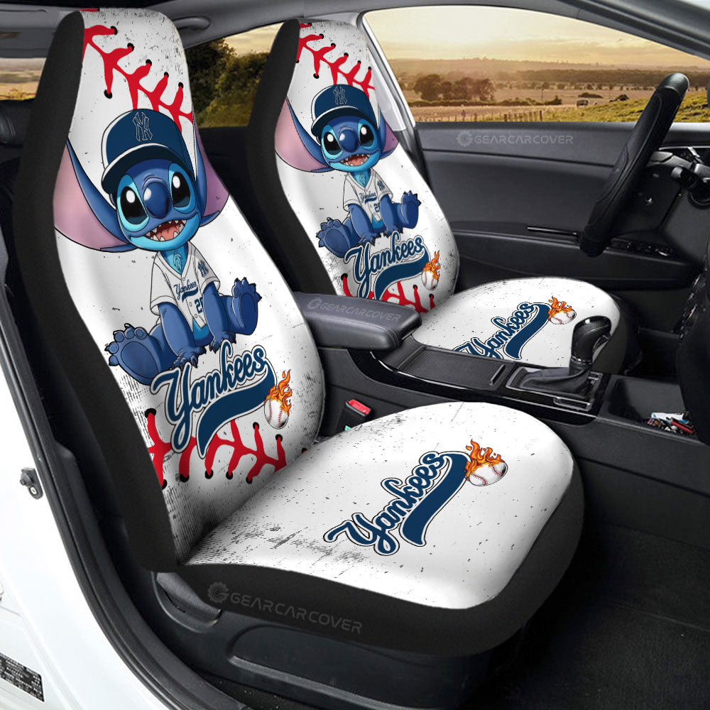 New York Yankees Car Seat Covers Stitch Theme Collection