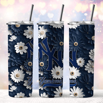 New York Yankees MLB Skinny Tumbler Hot Trending 2023 NA49587