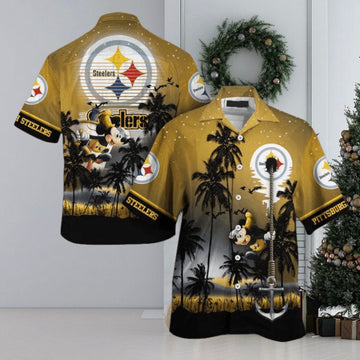 Nfl Pittsburgh Steelers Mickey Mouse Edition Trendy Hawaiian Shirt Aloha Shirt