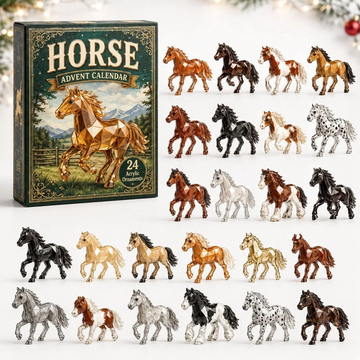 Noble Horse Advent Calendar 2026 - 24-Day Countdown, Acrylic Charms Every Day Bring New Suprises