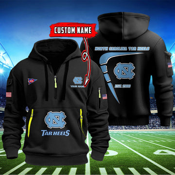 North Carolina Tar Heels Quarter Zip Hoodie Style