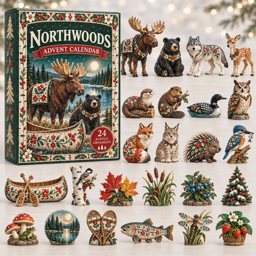 Northwoods Advent Calendar 2026 - 24-Day Countdown, Acrylic Charms