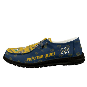 Notre Dame Fighting Irish Loafers - Inspired By Hey Dude Shoes Style