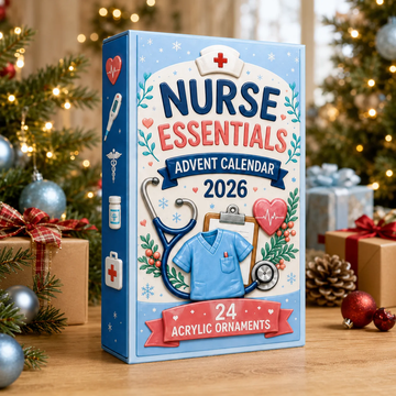 Nurse Essentials Advent Calendar 2026 - 24-Day Festive Countdown, Acrylic Charms Blind Box - Gift For Nurses210