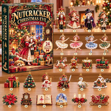 Nutcracker Christmas Eve Advent Calendar 2026 - 24-Day Countdown, Acrylic Charms