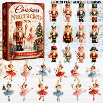 Nutcrackers Ballerinas Advent Calendar 2026 24 Day Festive Countdown Acrylic Charms Blind Box Gift For Family Friends