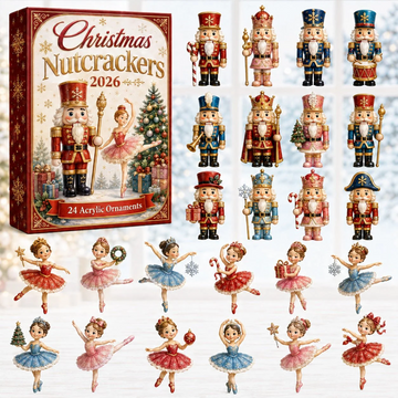 Nutcrackers &amp; Ballerinas Advent Calendar 2026 - 24-Day Countdown, Acrylic Charms Every Day Bring New Suprises
