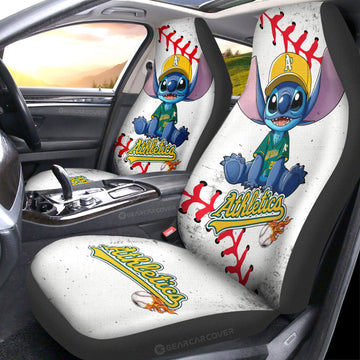 Oakland Athletics Car Seat Covers Stitch Theme Collection
