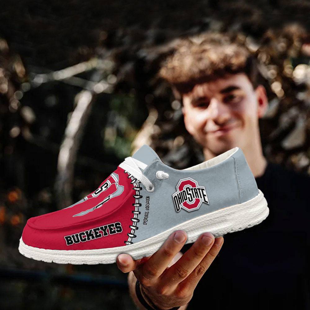 Ohio State Buckeyes Hey Dude Shoes, NCAA Shoes, Monster Energy Shoes For Sale - Ingenious Gifts Your Whole Family