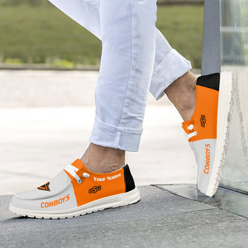 Oklahoma State Cowboys Hey Dude Shoes, NCAA Shoes – Custom name - Ingenious Gifts Your Whole Fami