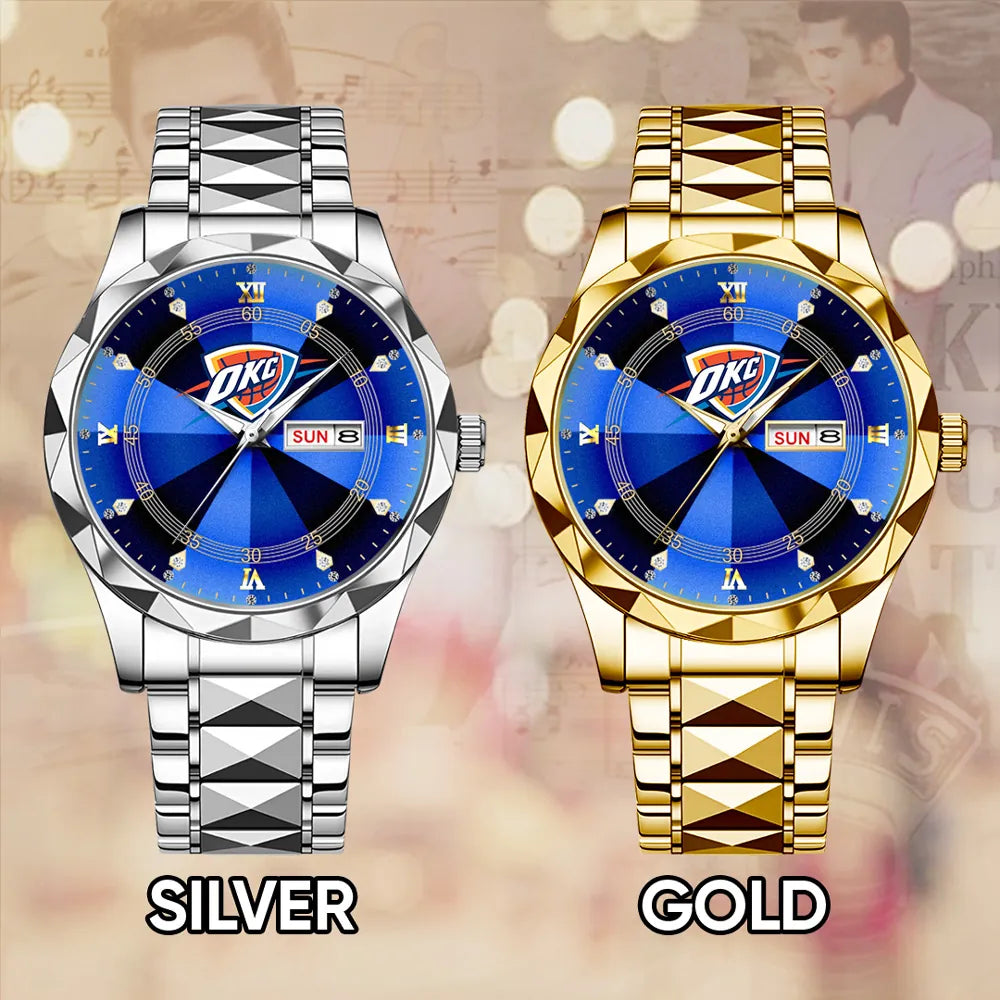 Oklahoma City Thunder 2025 NBA Champions Alloy Luxury Quartz Watch – GNE 3826