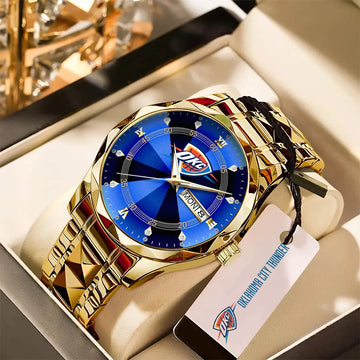 Oklahoma City Thunder 2025 NBA Champions Alloy Luxury Quartz Watch – GNE 3826