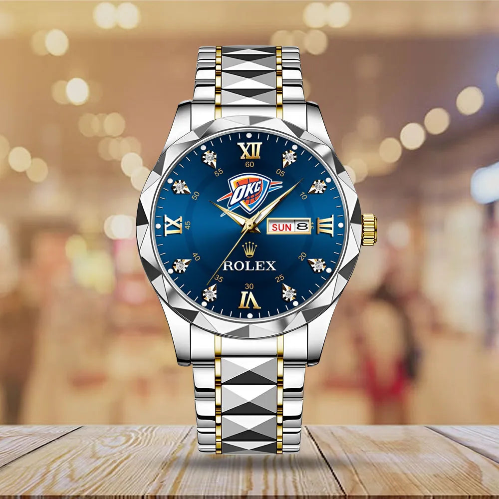Oklahoma City Thunder 2025 NBA Champions x Rolex Alloy Luxury Quartz Watch – MAITM 11912