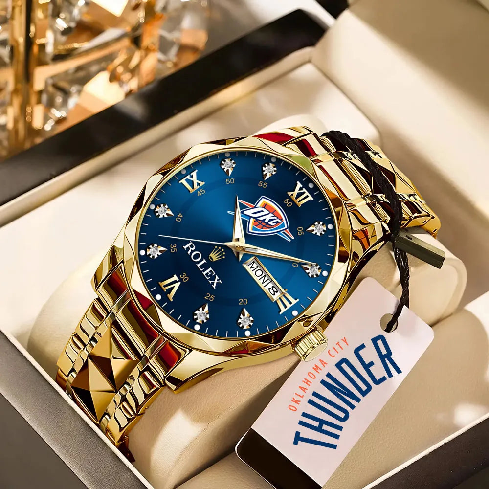 Oklahoma City Thunder 2025 NBA Champions x Rolex Alloy Luxury Quartz Watch – MAITM 11912