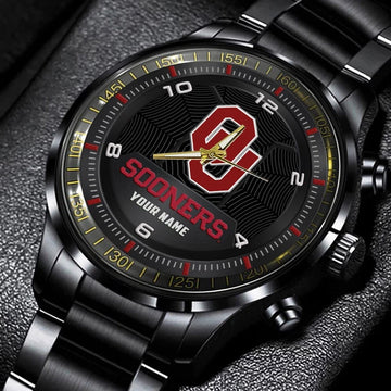 Oklahoma Soon ers Stainless Steel Watch