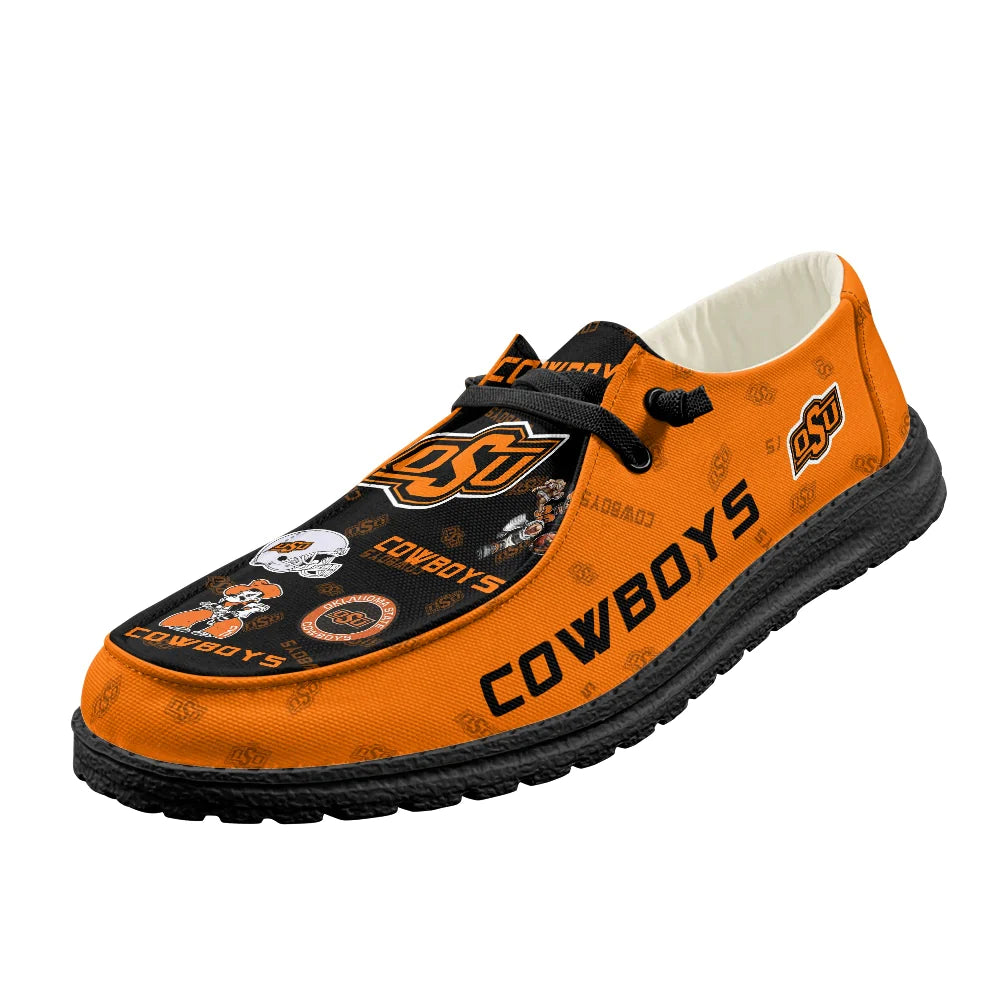 Oklahoma State Cowboys Loafers - Inspired By Hey Dude Shoes Style
