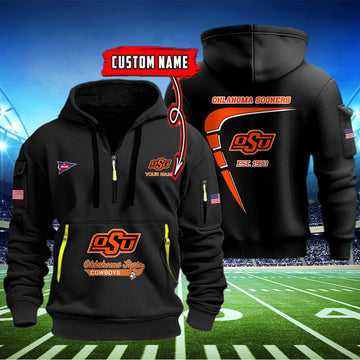 Oklahoma State Cowboys Quarter Zip Hoodie
