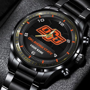 Oklahoma State Cowboys Stainless Steel Watch