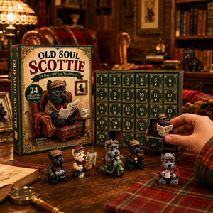 Old Soul Scottie 24 Day Advent Calendar 24 Adorable Collectible Scottish Terrier Miniatures Cozy Christmas Countdown Gift For Scottie Lovers Dog Owners