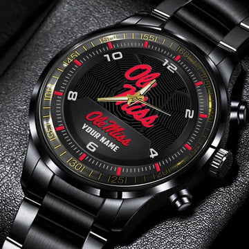 Ole Miss Reb els Stainless Steel Watch